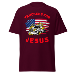 American Trucker in Flames Truckers for Jesus WR Classic tee