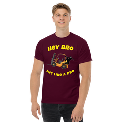 Forklift Ninja Hey Bro Lift Like a Pro GY Classic tee