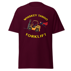 Forklift Superhero Whiskey Tango Forklift GY Classic tee