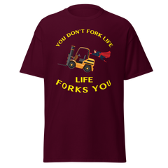 Forklift Superhero, You Don't Fork Life, Life Forks You GY Classic tee