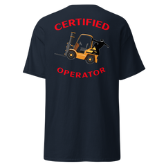 Forklift Ninja Certified Forklift Operator GR Classic tee