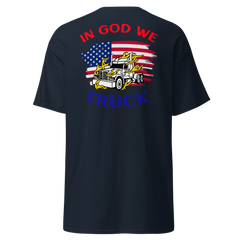 American Trucker in Flames In God WE Truck RWB Classic tee