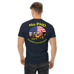 American Forklift Ninja No PHD Just A Forklift Certification GY Classic tee