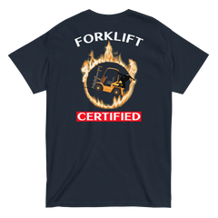 Forklift Ninja in Flames Forklift Certified GW Classic tee