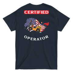 American Forklift Superhero Certified Forklift Operator GW Classic tee