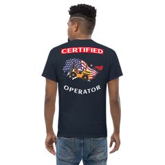 American Forklift Superhero Certified Forklift Operator GW Classic tee