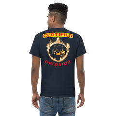 Forklift in Flames, Certified Forklift Operator GR Classic tee