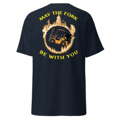 Forklift Ninja in Flames, May the Fork Be with You BGY Classic tee