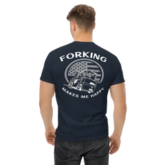 Vintage American Forklift, Forking Makes Me Happy BWW Classic tee