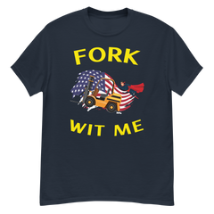 American Forklift Superhero Fork Wit Me GY Classic tee