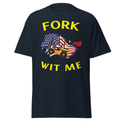 American Forklift Superhero Fork Wit Me GY Classic tee