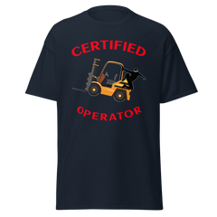 Forklift Ninja Certified Forklift Operator GR Classic tee