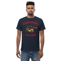 Forklift Superhero Certified Forklift Lifter GR Classic tee