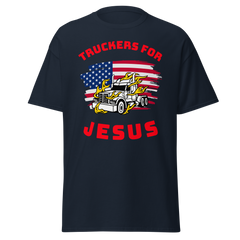 American Trucker in Flames Truckers for Jesus WR Classic tee