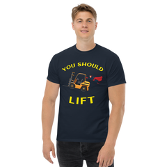 Forklift Superhero You Should Lift GY Classic tee