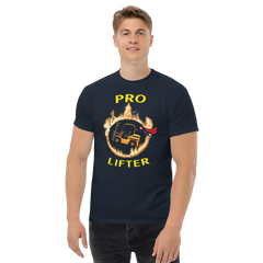 Forklift Superhero in Flames Pro Lifter GY Classic tee