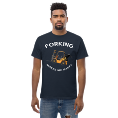 Forklift Ninja Forking Makes Me Happy GW Classic T-Shirt