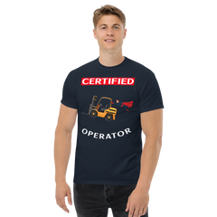 Forklift Superhero Certified Forklift Operator GW Classic tee