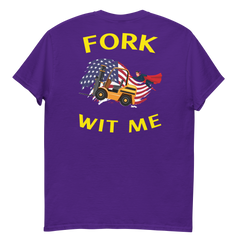 American Forklift Superhero Fork Wit Me GY Classic tee