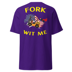 American Forklift Superhero Fork Wit Me GY Classic tee