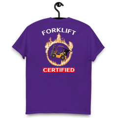 Forklift Ninja in Flames Forklift Certified GW Classic tee