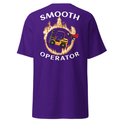 Forklift Superhero in Flames Smooth Operator GW Classic tee