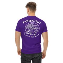 Vintage American Forklift, Forking Makes Me Happy BWW Classic tee