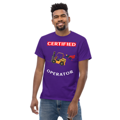 Forklift Superhero Certified Forklift Operator GW Classic tee