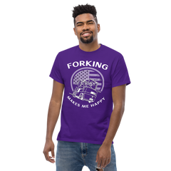 Vintage American Forklift, Forking Makes Me Happy WW Classic tee