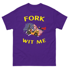 American Forklift Superhero Fork Wit Me GY Classic tee