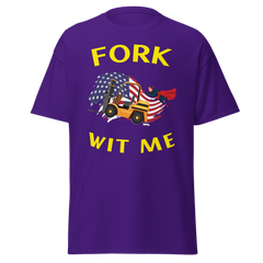 American Forklift Superhero Fork Wit Me GY Classic tee