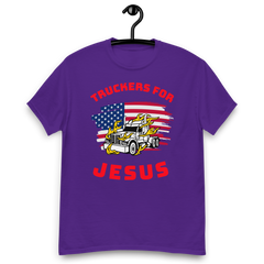 American Trucker in Flames Truckers for Jesus WR Classic tee