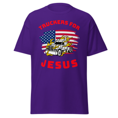 American Trucker in Flames Truckers for Jesus WR Classic tee