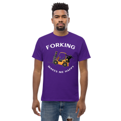 Forklift Ninja Forking Makes Me Happy GW Classic T-Shirt