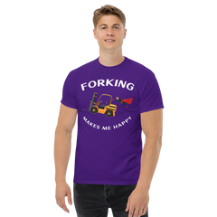 Forklift Superhero Forking Makes Me Happy GW Classic tee.