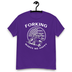 Vintage American Forklift, Forking Makes Me Happy WW Classic tee