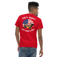 American Forklift Ninja, Hey Bro Lift Like a Pro BGW Classic tee