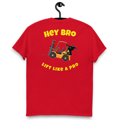 Forklift Ninja Hey Bro Lift Like a Pro GY Classic tee