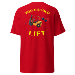 Forklift Superhero You Should Lift GY Classic tee