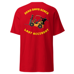 Forklift Ninja Zero Days Since Last Accident GY Classic tee