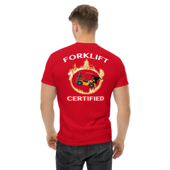 Forklift Ninja in Flames Forklift Certified GW Classic tee