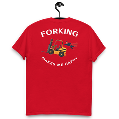 Forklift Superhero Forking Makes Me Happy GW Classic tee