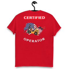 American Forklift Superhero Certified Forklift Operator GW Classic tee