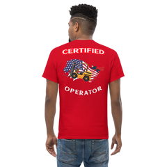 American Forklift Superhero Certified Forklift Operator GW Classic tee