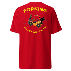 Forklift Ninja Forking Makes Me Happy GY Classic tee