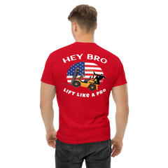 American Forklift Ninja, Hey Bro Lift Like a Pro BGW Classic tee