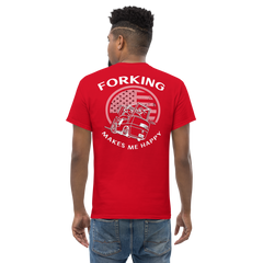 Vintage American Forklift, Forking Makes Me Happy BWW Classic tee