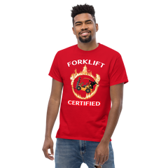 Forklift Ninja in Flames Forklift Certified GW Classic tee