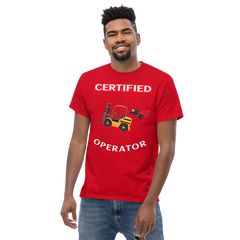 Forklift Superhero Certified Forklift Operator GW Classic tee