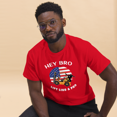 American Forklift Ninja, Hey Bro Lift Like a Pro GW Classic tee